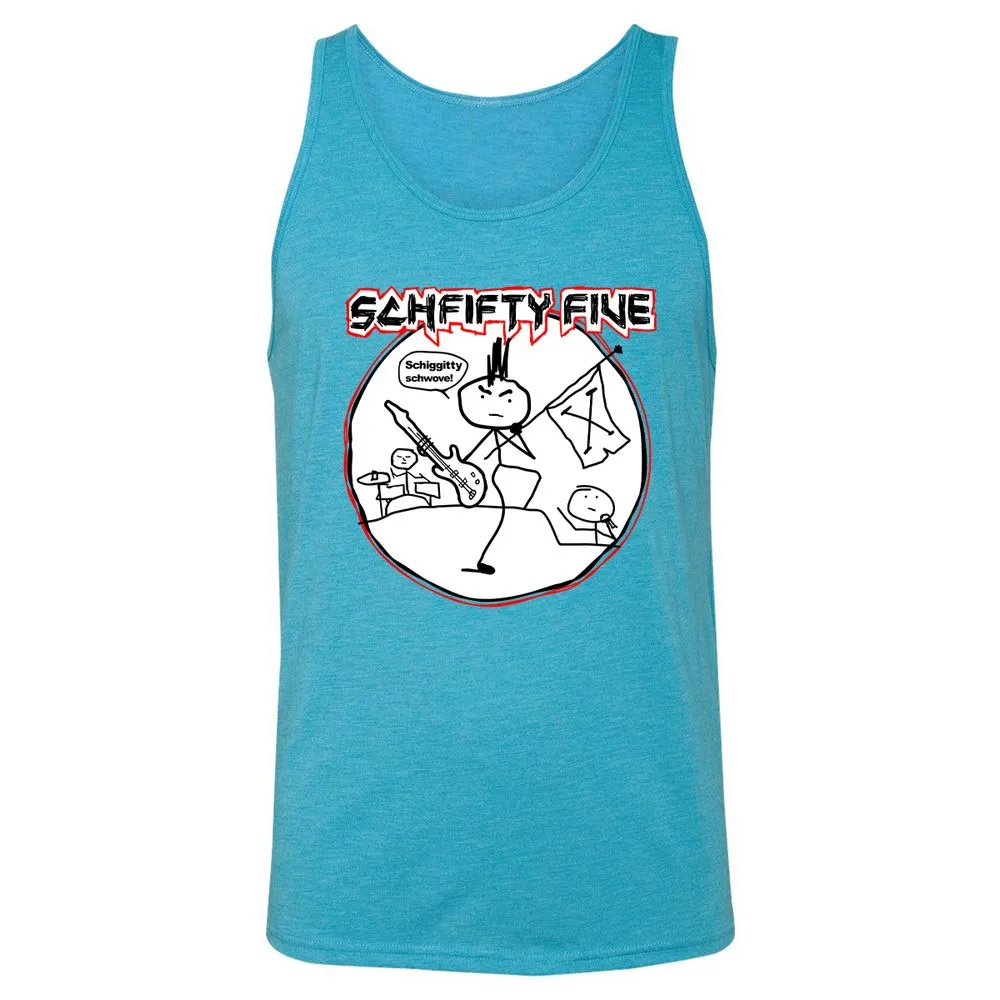 Unisex Jersey Tank - RT3PM2VL - Aqua Triblend - 3