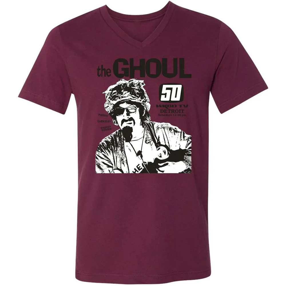 Unisex V-Neck T-Shirt - GSB3RW4P - Maroon - 6