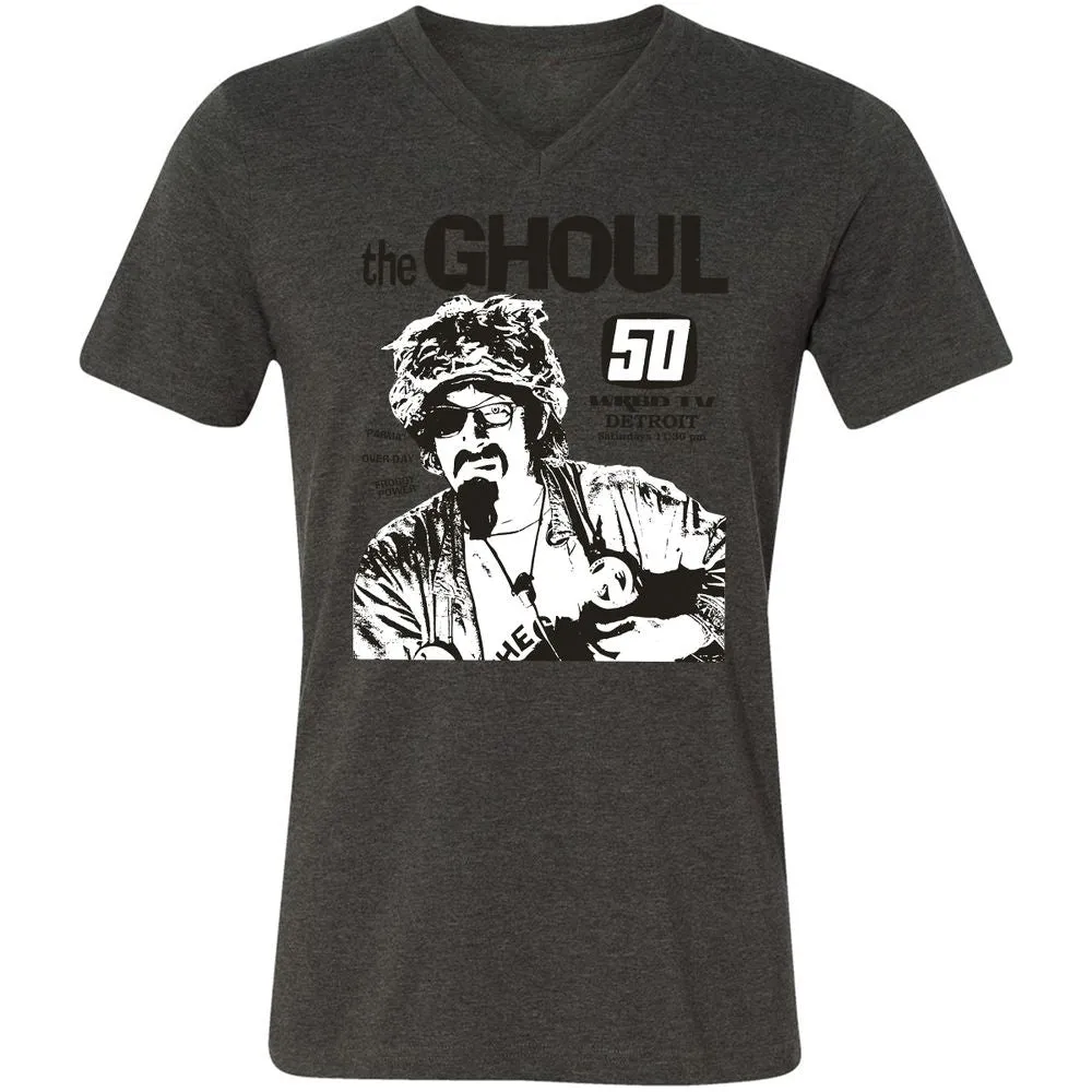 Unisex V-Neck T-Shirt - GSB3RW4P - Dark Grey Heather - 8