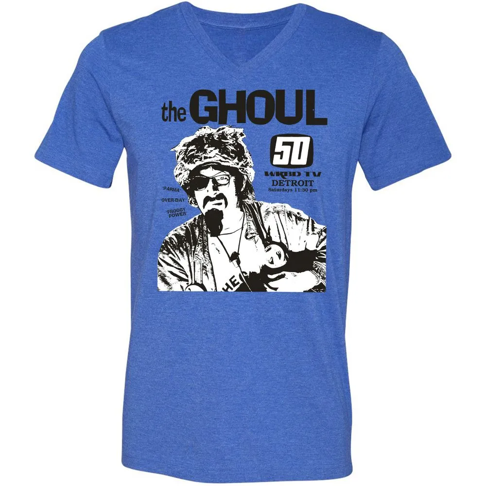Unisex V-Neck T-Shirt - GSB3RW4P - Heather True Royal - 14