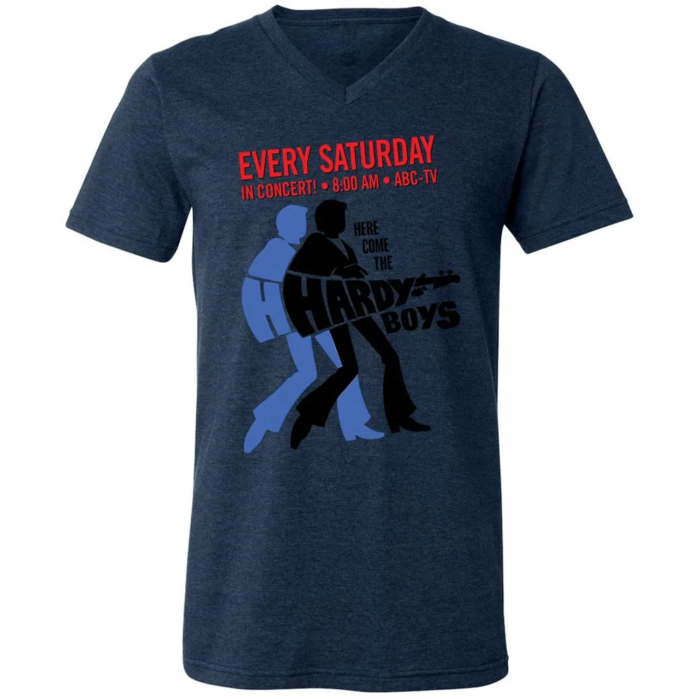 Unisex V-Neck T-Shirt - N1D6HXYE - Heather Navy - 15