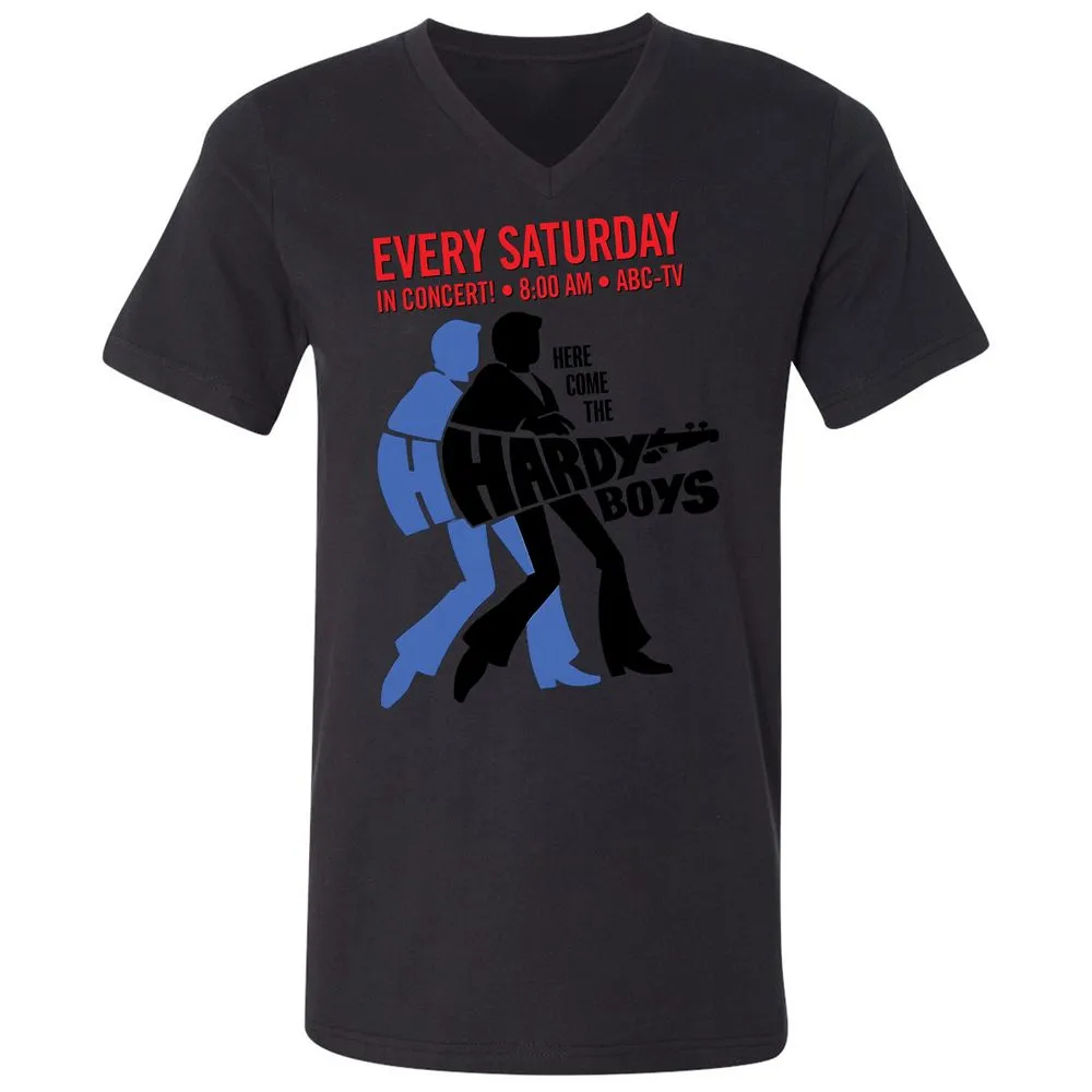 Unisex V-Neck T-Shirt - N1D6HXYE - Black - 16