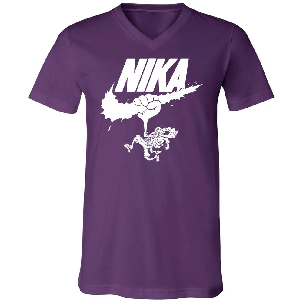 Unisex V-Neck T-Shirt - 8J69X42U - Team Purple - 9