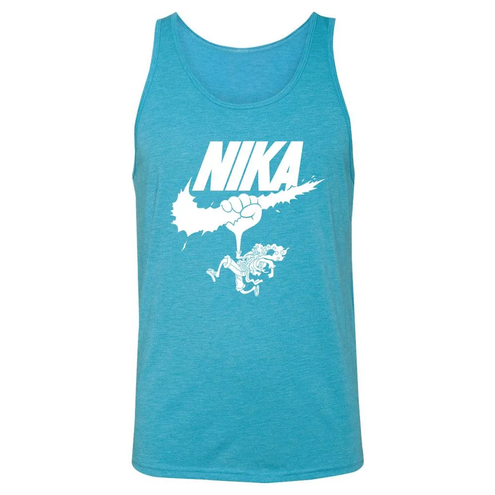 Unisex Jersey Tank - ZSU6WJYL - Aqua Triblend - 3