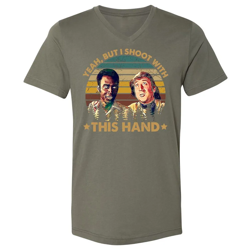 Unisex V-Neck T-Shirt - 3KD7WF1T - Military Green - 10