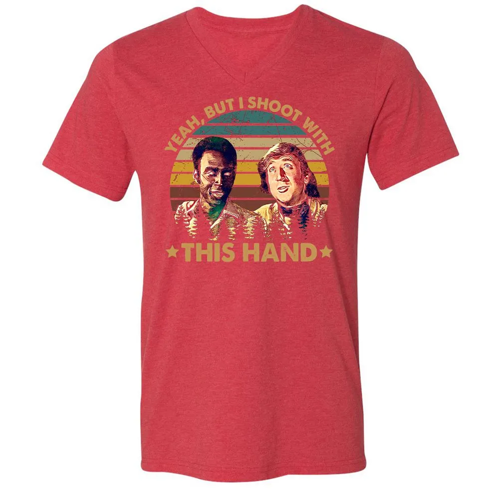 Unisex V-Neck T-Shirt - 3KD7WF1T - Heather Red - 16
