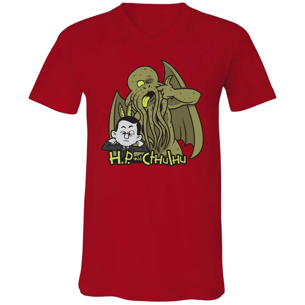 Unisex V-Neck T-Shirt - ES1C7PW3 - Red - 3