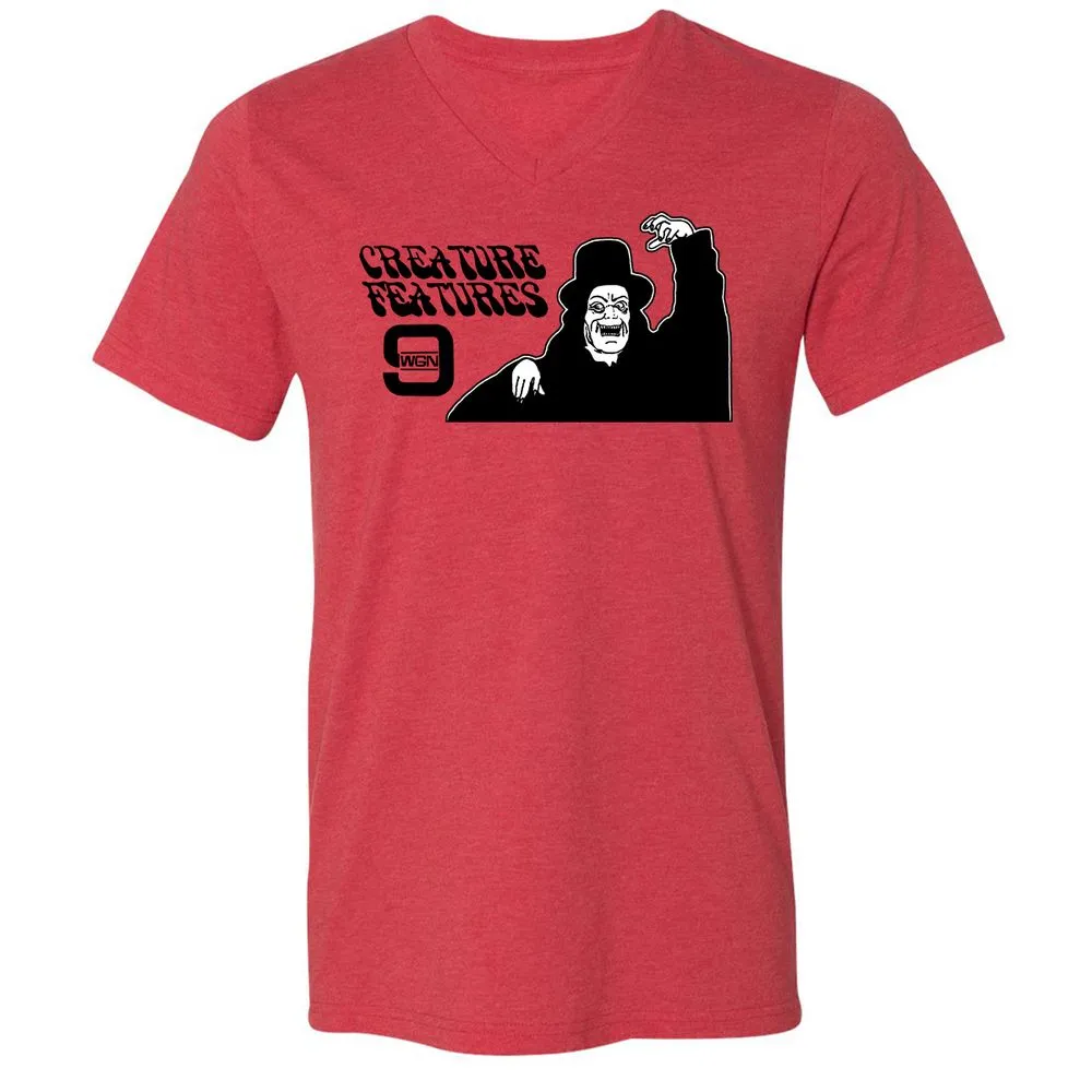 Unisex V-Neck T-Shirt - GYKBTRAL - Heather Red - 5