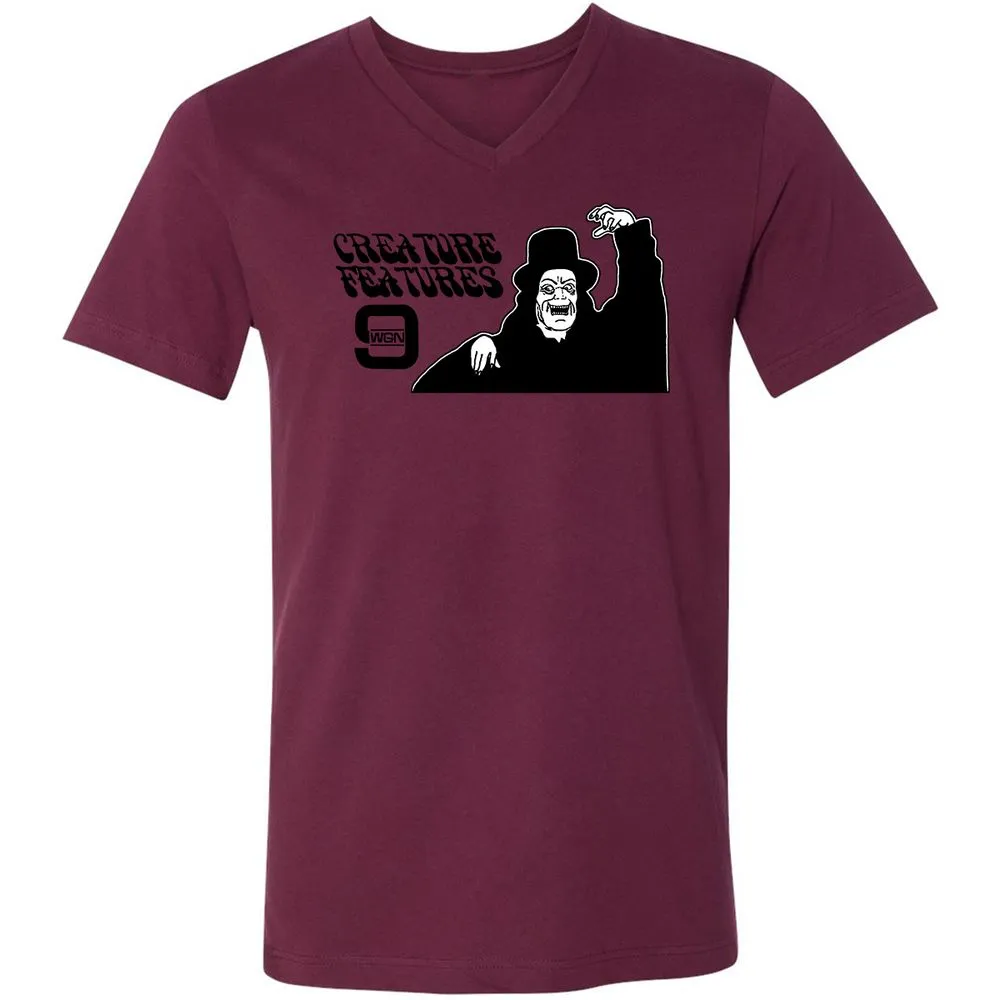 Unisex V-Neck T-Shirt - GYKBTRAL - Maroon - 6
