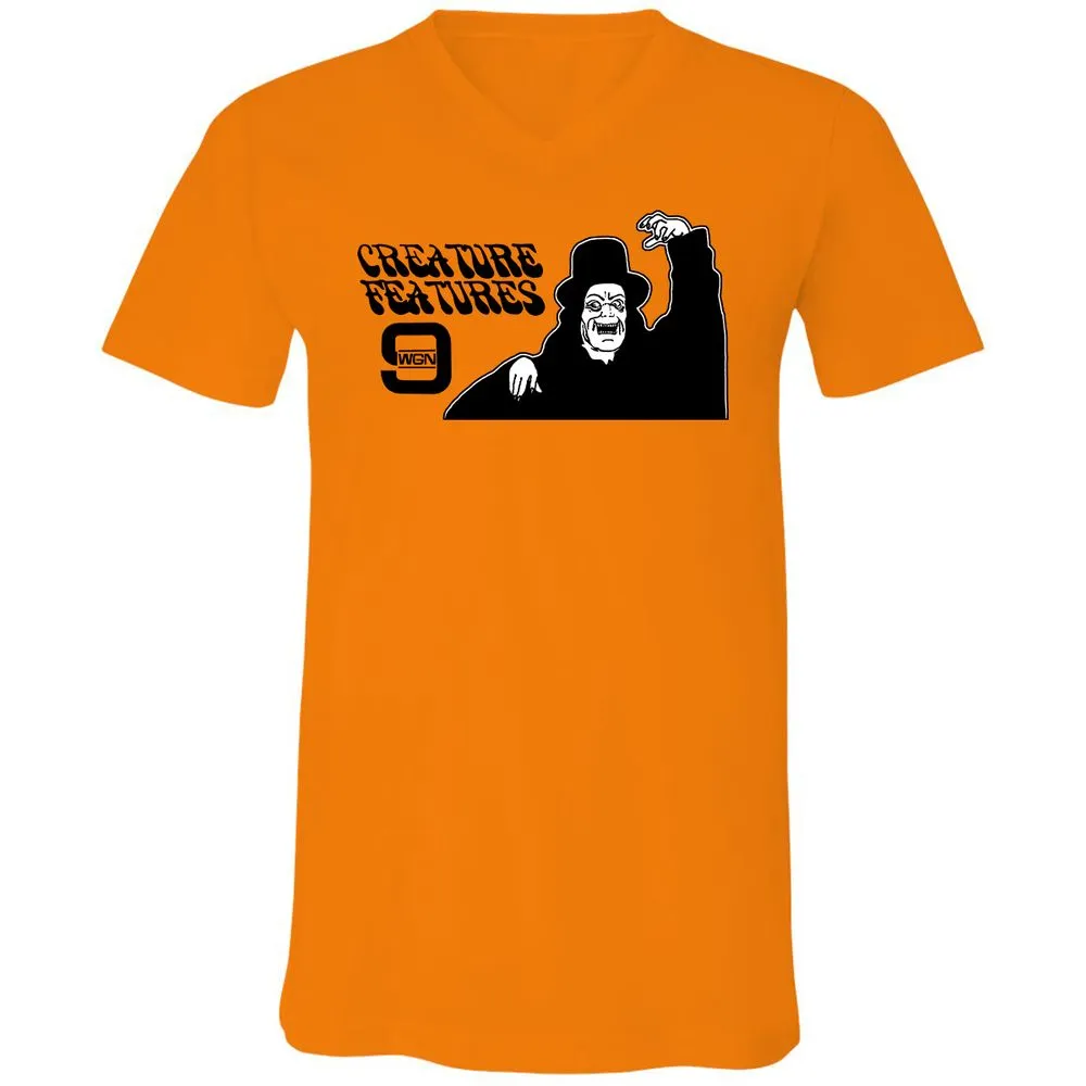 Unisex V-Neck T-Shirt - GYKBTRAL - Orange - 11