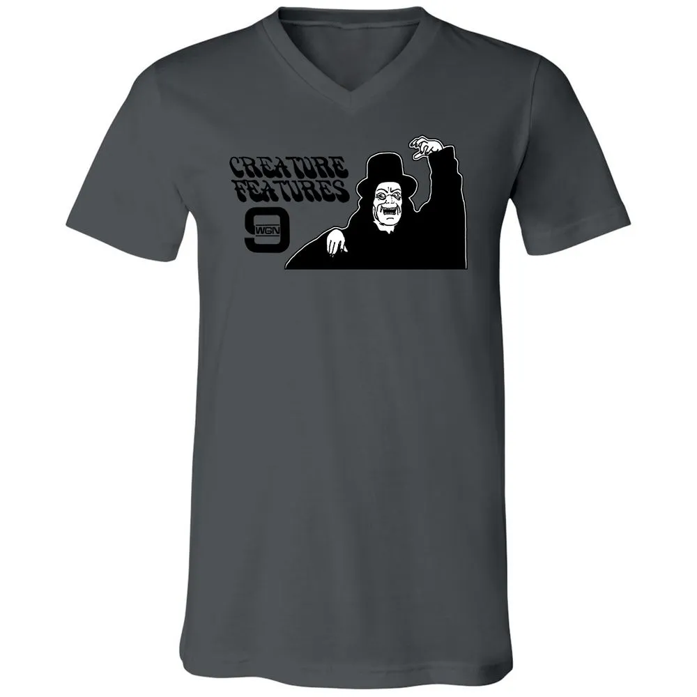 Unisex V-Neck T-Shirt - GYKBTRAL - Asphalt - 12