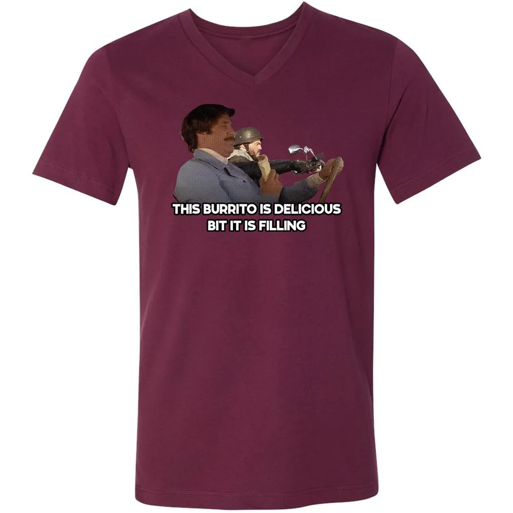 Unisex V-Neck T-Shirt - NZG7CZYS - Maroon - 6