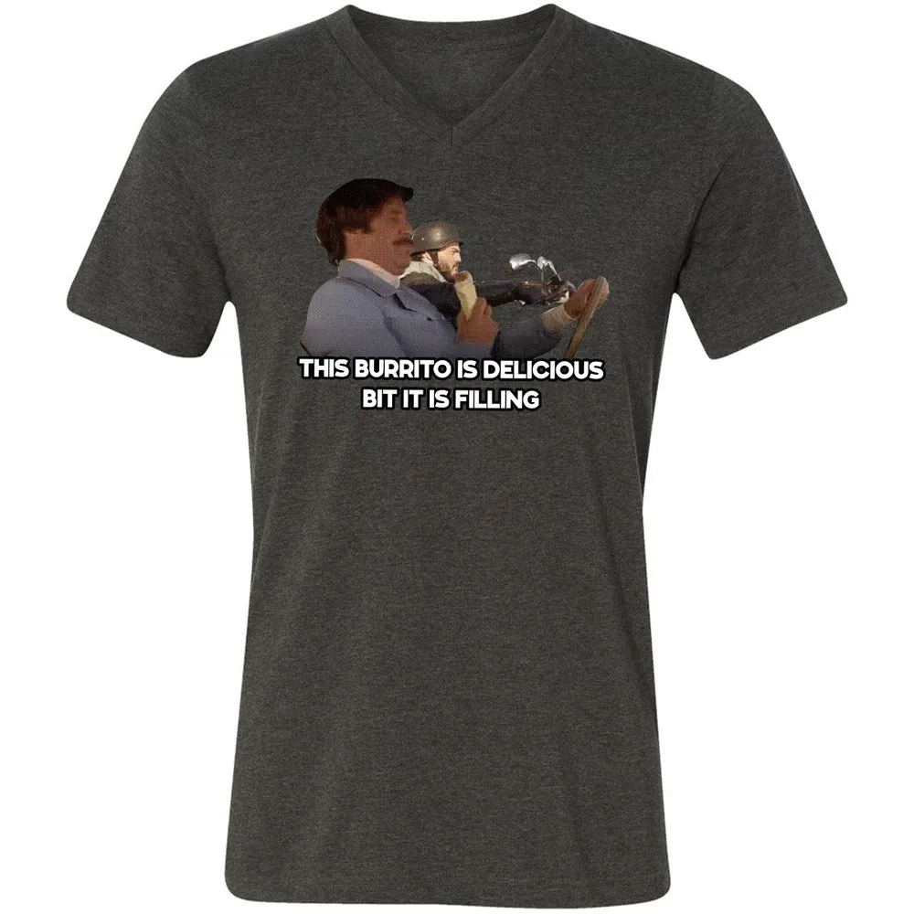 Unisex V-Neck T-Shirt - NZG7CZYS - Dark Grey Heather - 8