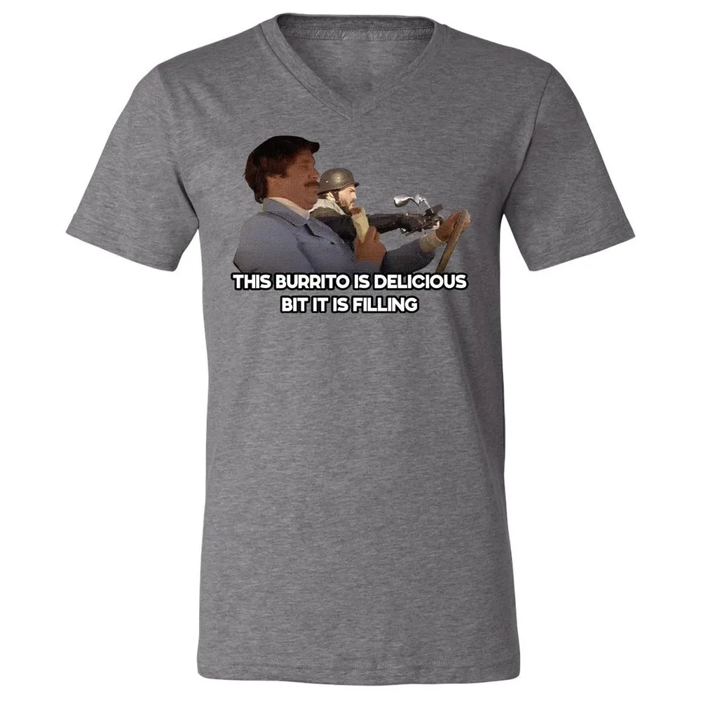 Unisex V-Neck T-Shirt - NZG7CZYS - Deep Heather - 13