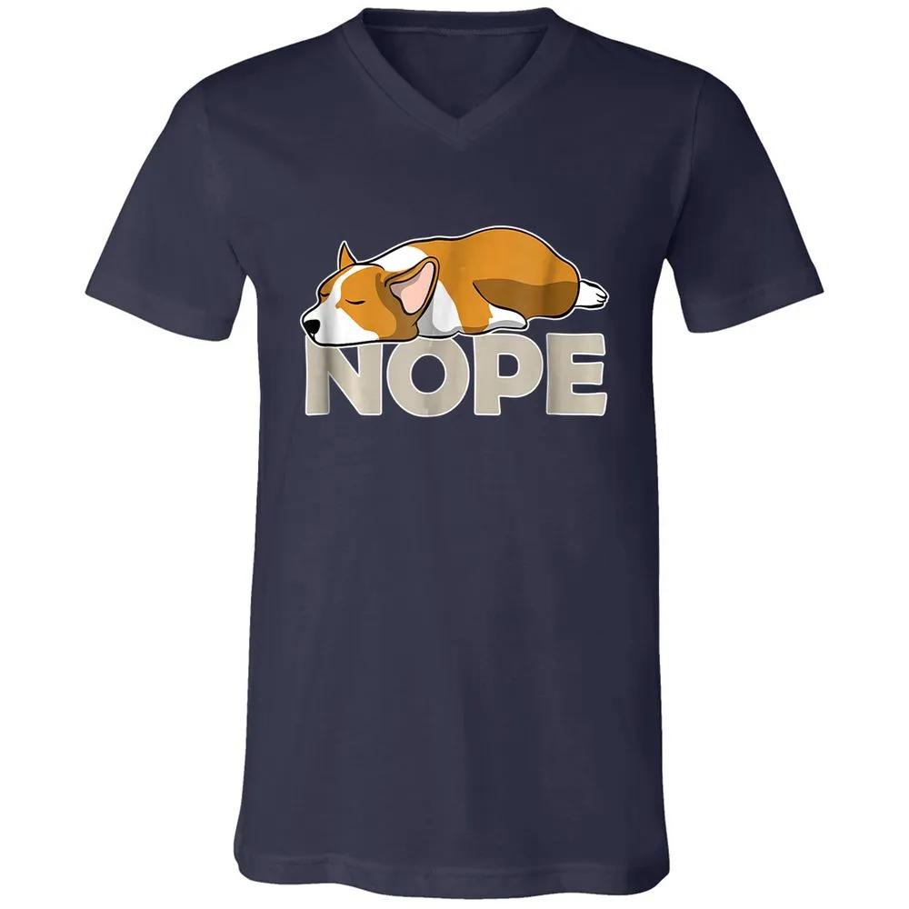 Unisex V-Neck T-Shirt - N6GW8FMP - Navy - 2