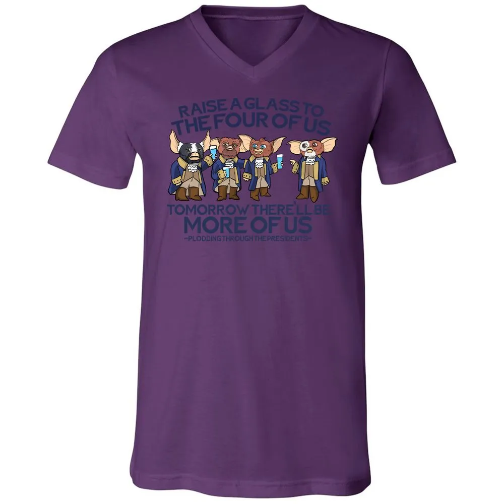 Unisex V-Neck T-Shirt - RBMQ4WXB - Team Purple - 2