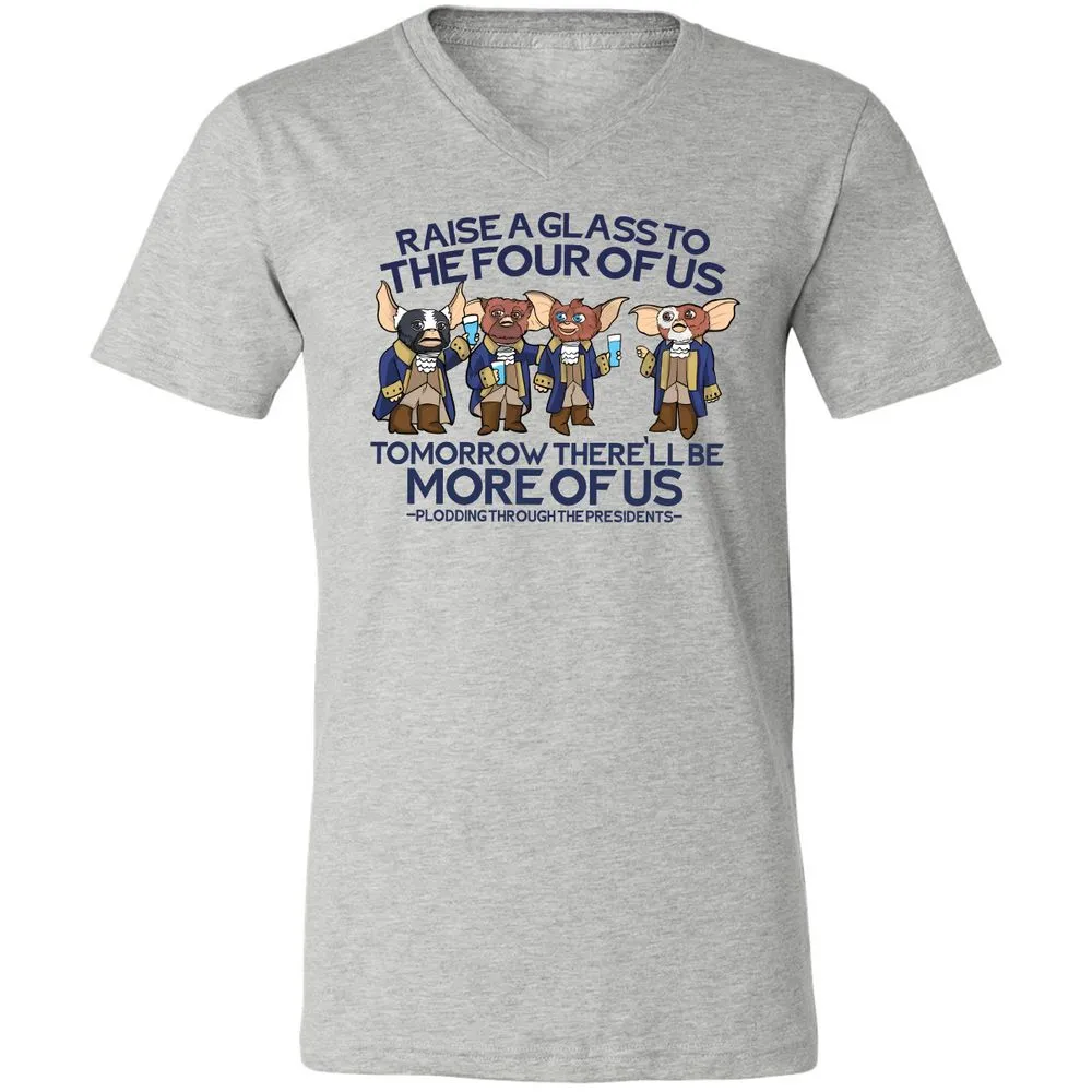 Unisex V-Neck T-Shirt - RBMQ4WXB - Athletic Heather - 7