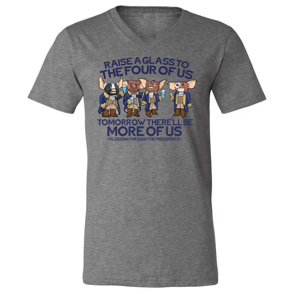 Unisex V-Neck T-Shirt - RBMQ4WXB - Deep Heather - 13