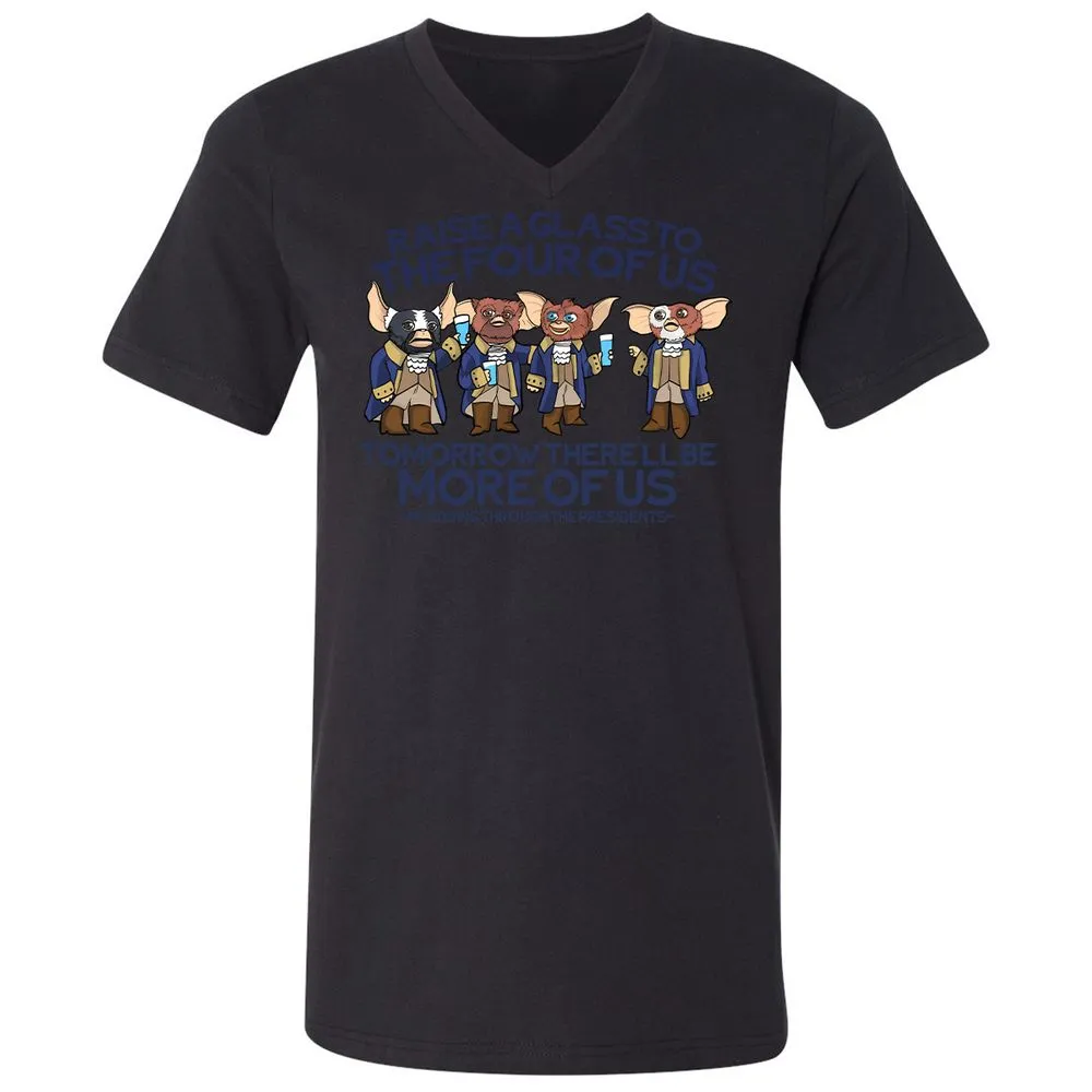 Unisex V-Neck T-Shirt - RBMQ4WXB - Black - 16
