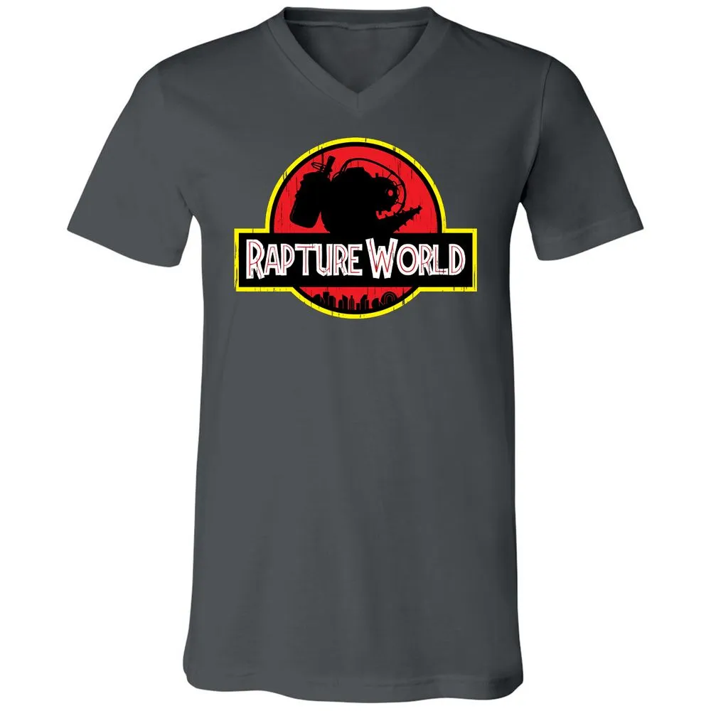 Unisex V-Neck T-Shirt - F4FF44VJ - Asphalt - 12