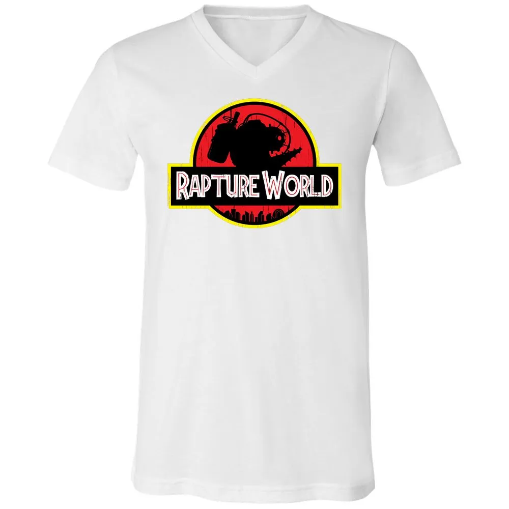 Unisex V-Neck T-Shirt - F4FF44VJ - White - 5