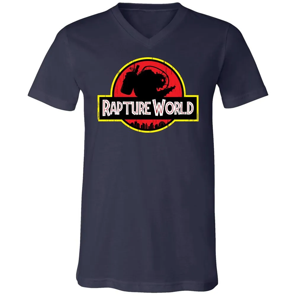 Unisex V-Neck T-Shirt - F4FF44VJ - Navy - 2