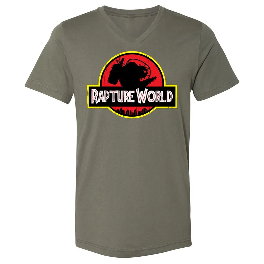 Unisex V-Neck T-Shirt - F4FF44VJ - Military Green - 10