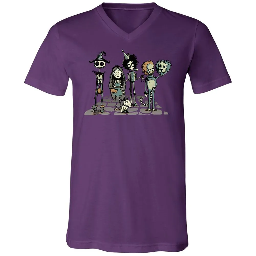 Unisex V-Neck T-Shirt - 99RSBFTE - Team Purple - 2