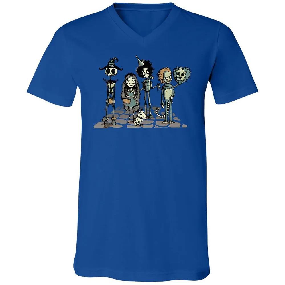 Unisex V-Neck T-Shirt - 99RSBFTE - True Royal - 4