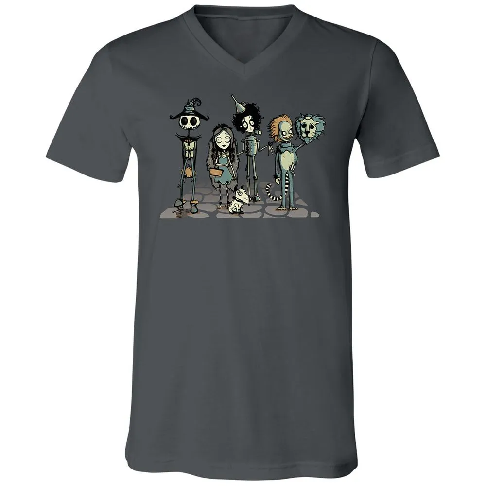 Unisex V-Neck T-Shirt - 99RSBFTE - Asphalt - 12