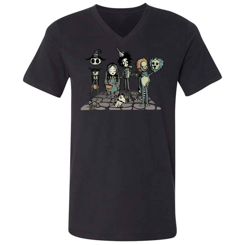 Unisex V-Neck T-Shirt - 99RSBFTE - Black - 16