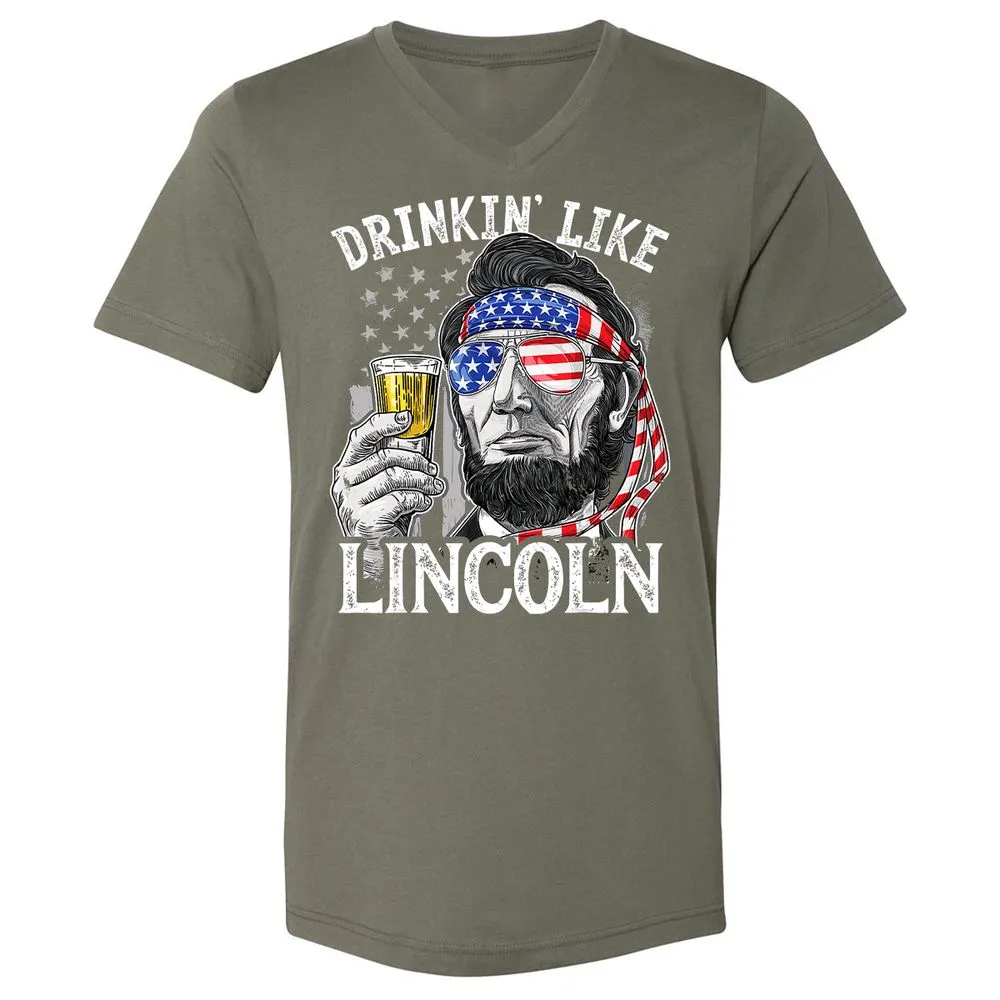 Unisex V-Neck T-Shirt - VSYE99TC - Military Green - 10