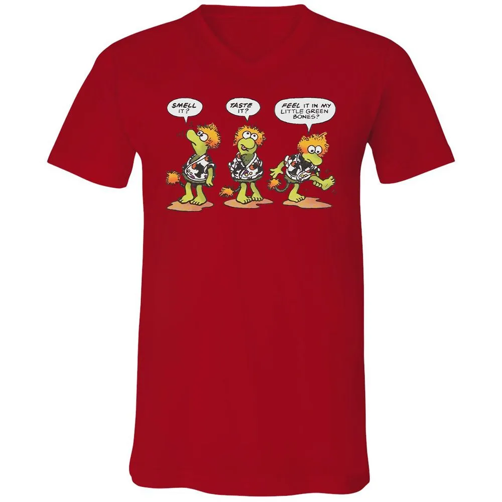 Unisex V-Neck T-Shirt - F17QFVST - Red - 3