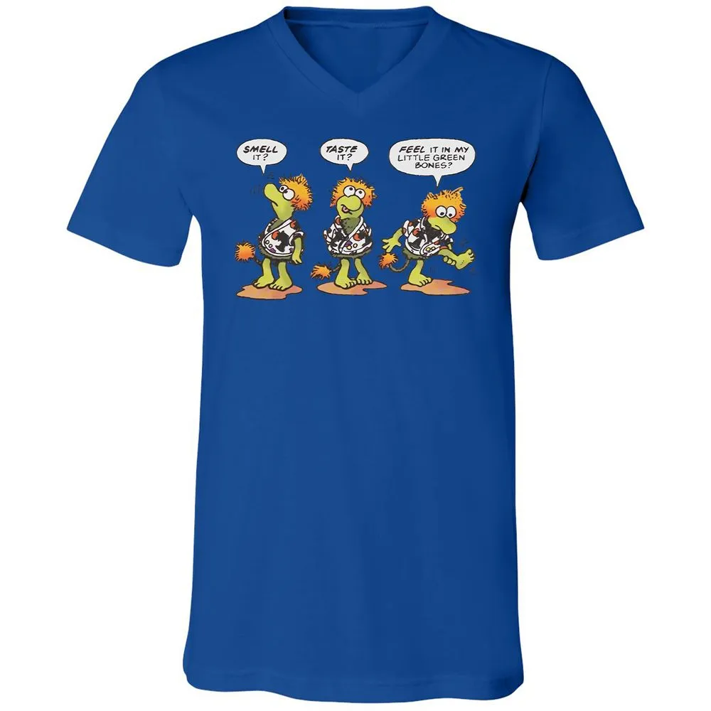 Unisex V-Neck T-Shirt - F17QFVST - True Royal - 4