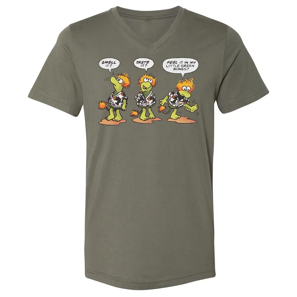 Unisex V-Neck T-Shirt - F17QFVST - Military Green - 10