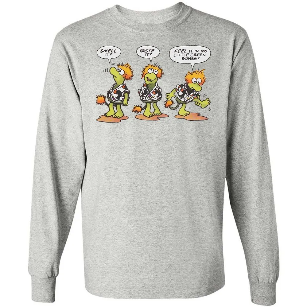 Long Sleeve T-Shirt - 93KX2U9J - Ash - 5