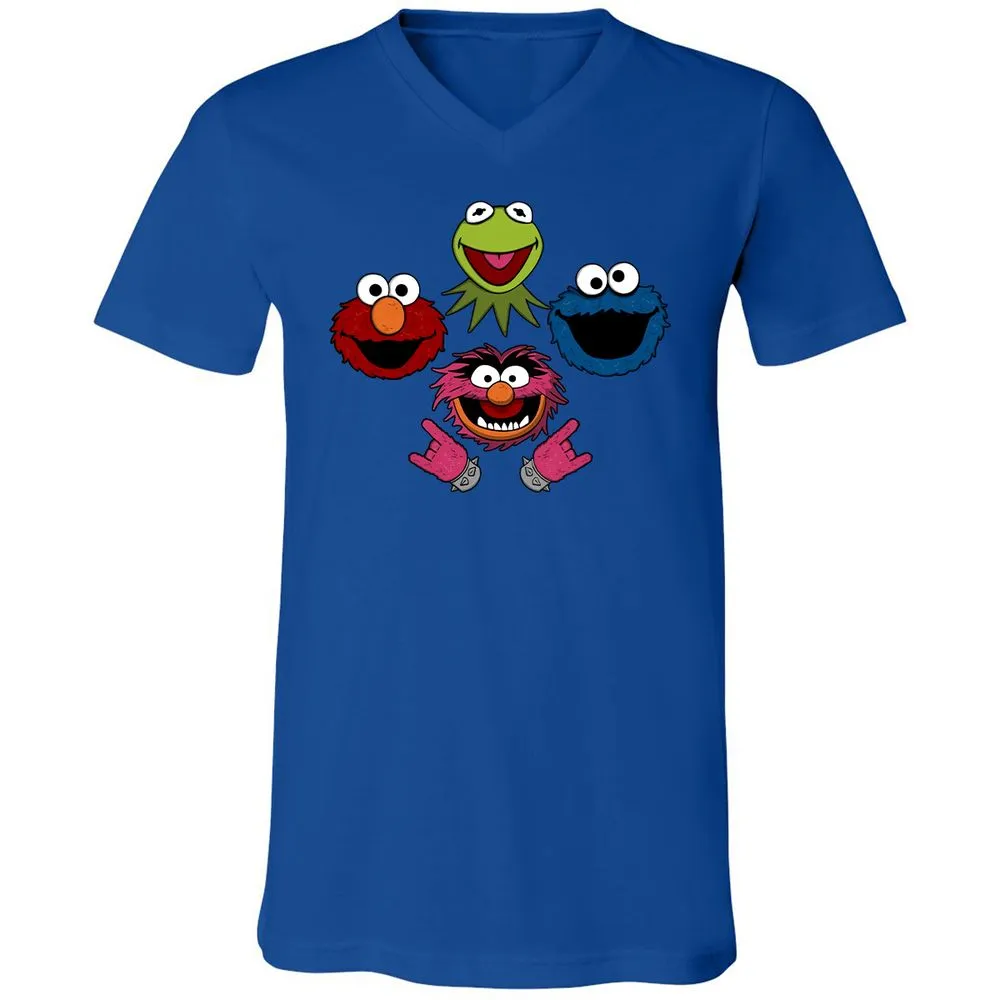 Unisex V-Neck T-Shirt - LZYKU1H2 - True Royal - 4