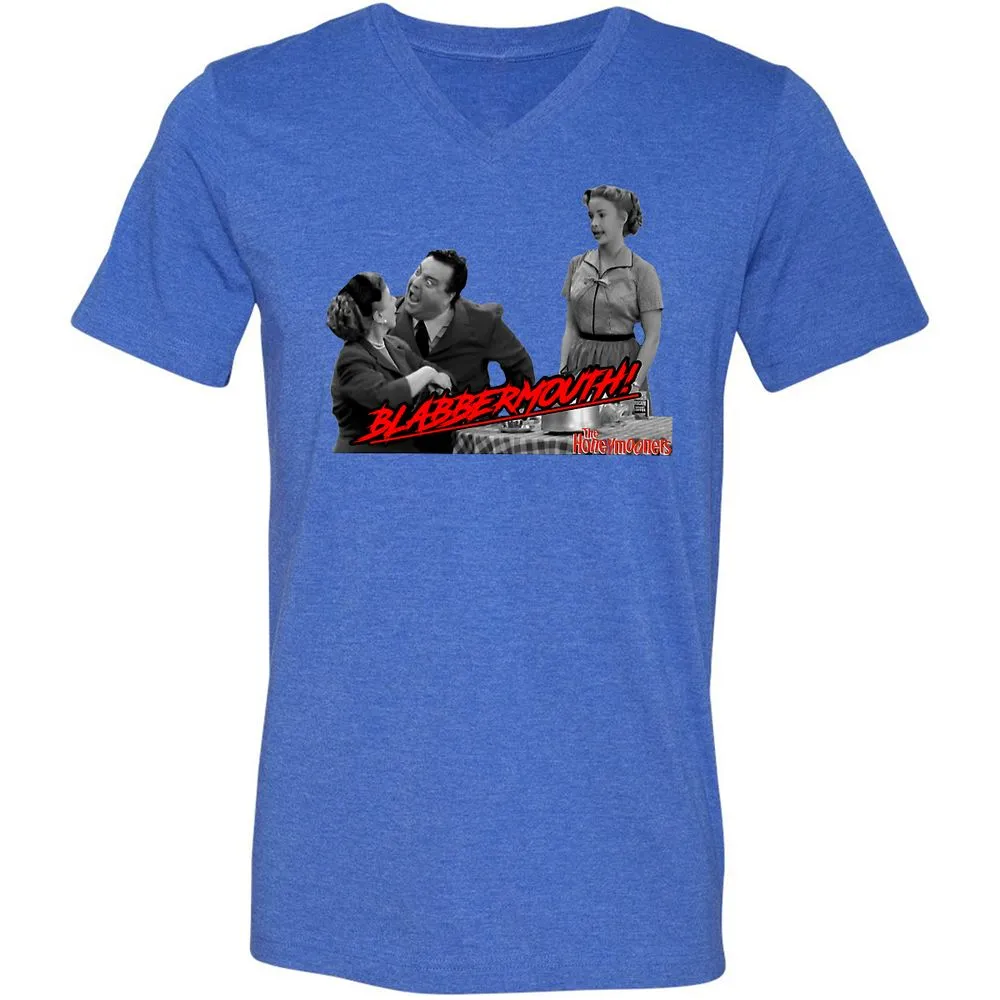 Unisex V-Neck T-Shirt - SEV29JN2 - Heather True Royal - 14