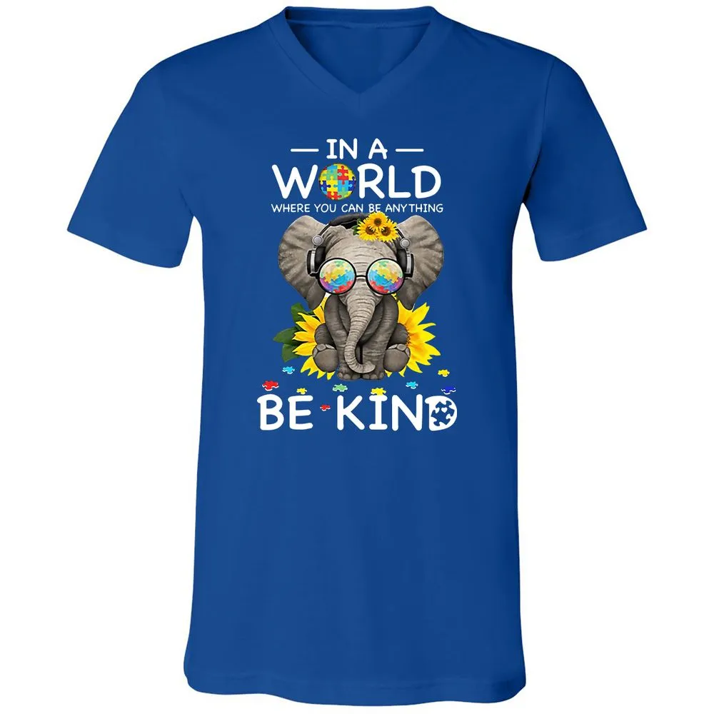 Unisex V-Neck T-Shirt - G77U5664 - True Royal - 4