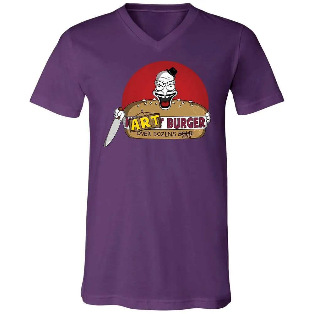 Unisex V-Neck T-Shirt - W7FASM7H - Team Purple - 2