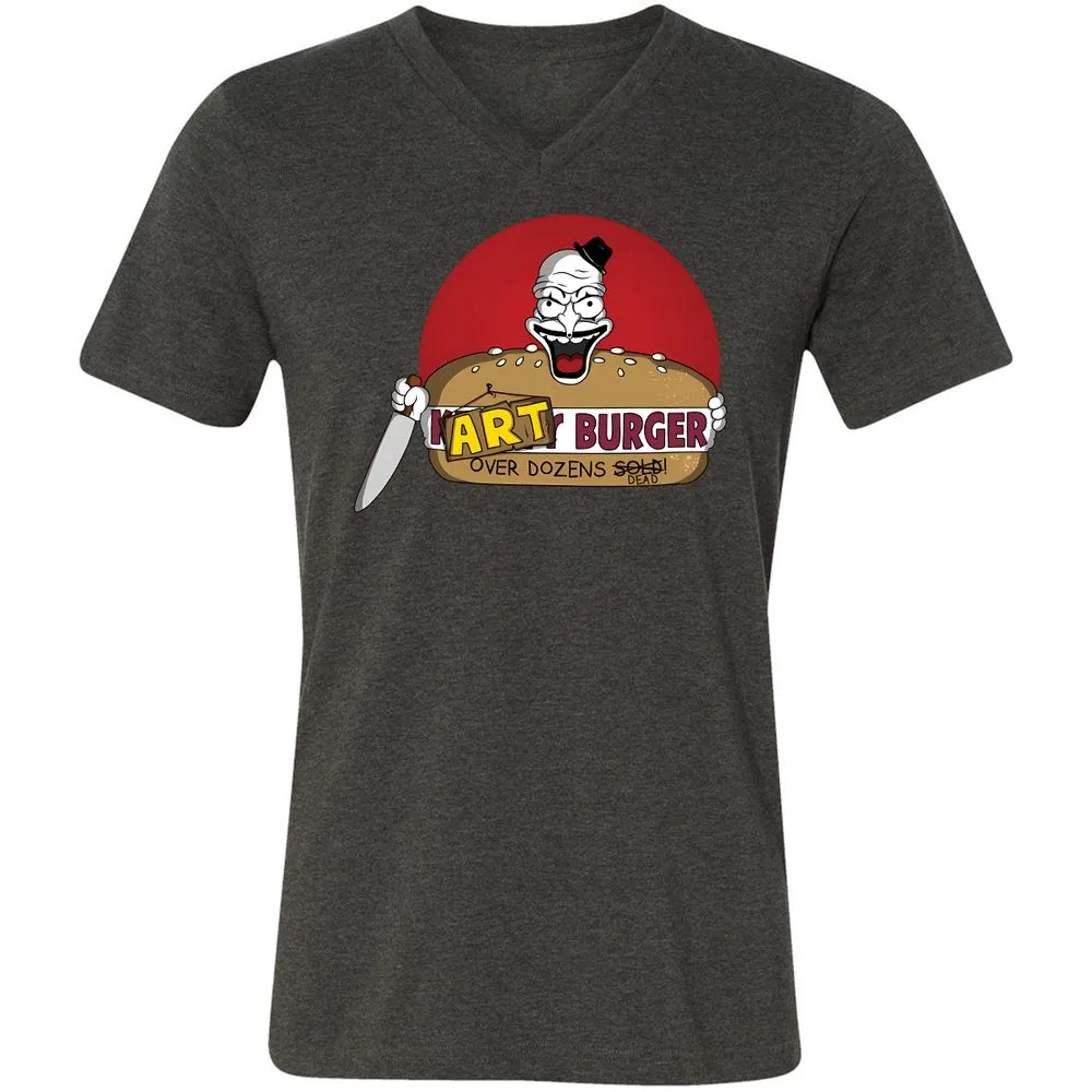 Unisex V-Neck T-Shirt - W7FASM7H - Dark Grey Heather - 8