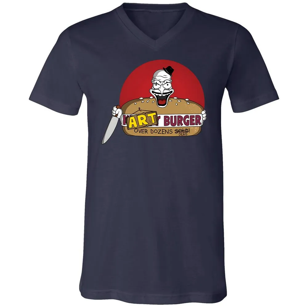 Unisex V-Neck T-Shirt - W7FASM7H - Navy - 9