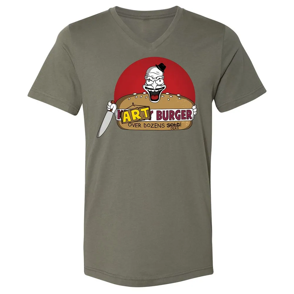 Unisex V-Neck T-Shirt - W7FASM7H - Military Green - 10
