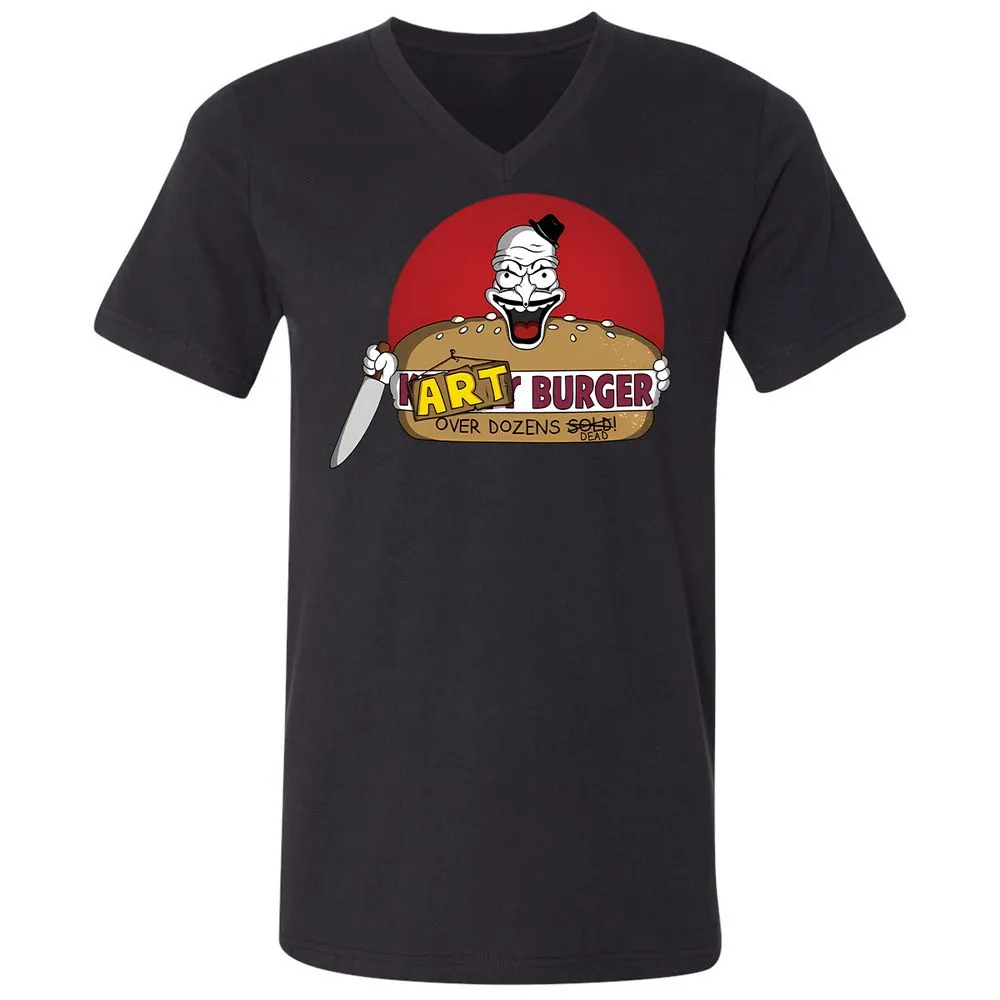 Unisex V-Neck T-Shirt - W7FASM7H - Black - 16
