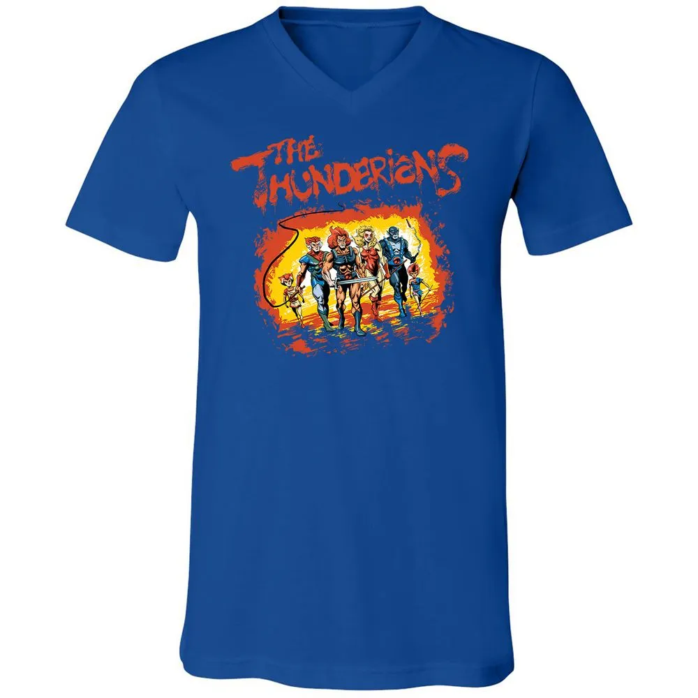 Unisex V-Neck T-Shirt - U362G1W8 - True Royal - 4
