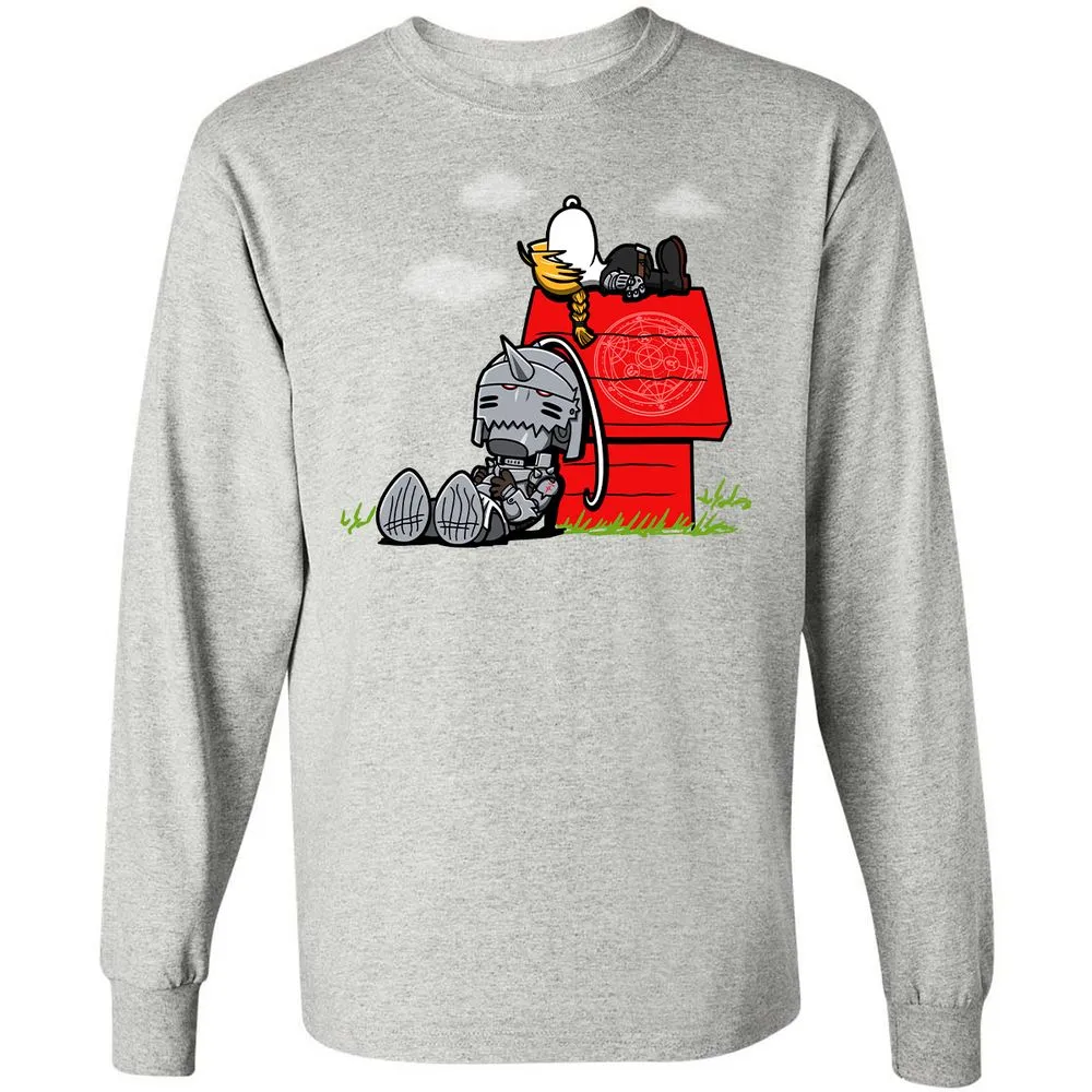 Long Sleeve T-Shirt - 2Q6ULEG9 - Ash - 7