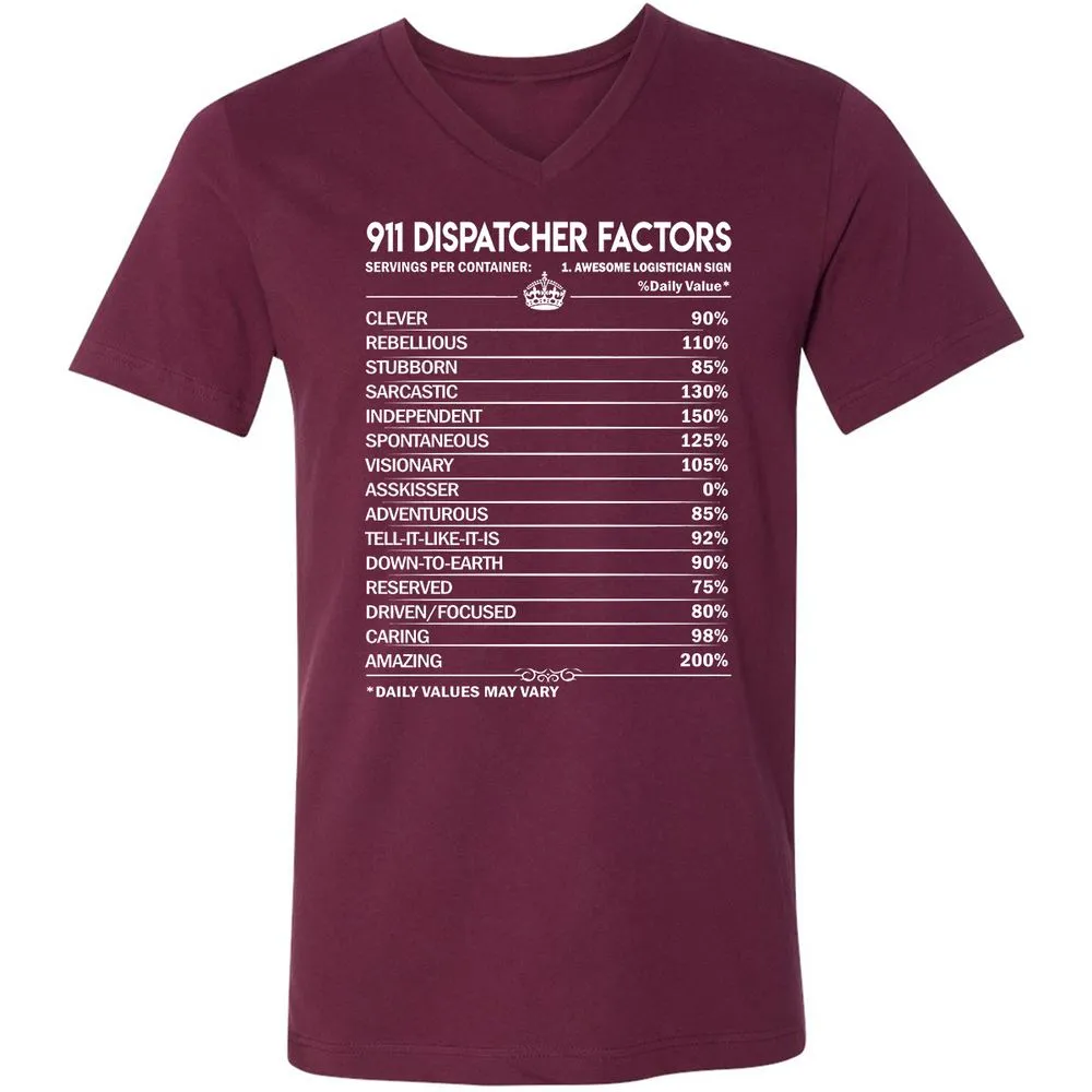 Unisex V-Neck T-Shirt - AHMP2Z15 - Maroon - 6