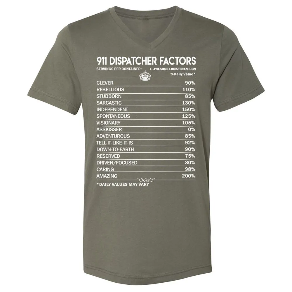 Unisex V-Neck T-Shirt - AHMP2Z15 - Military Green - 10