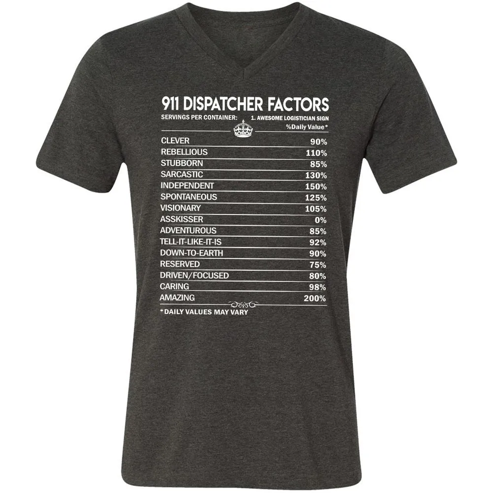 Unisex V-Neck T-Shirt - AHMP2Z15 - Dark Grey Heather - 8