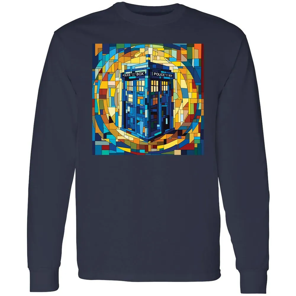 Long Sleeve T-Shirt - AVCM6SFA - Navy - 2